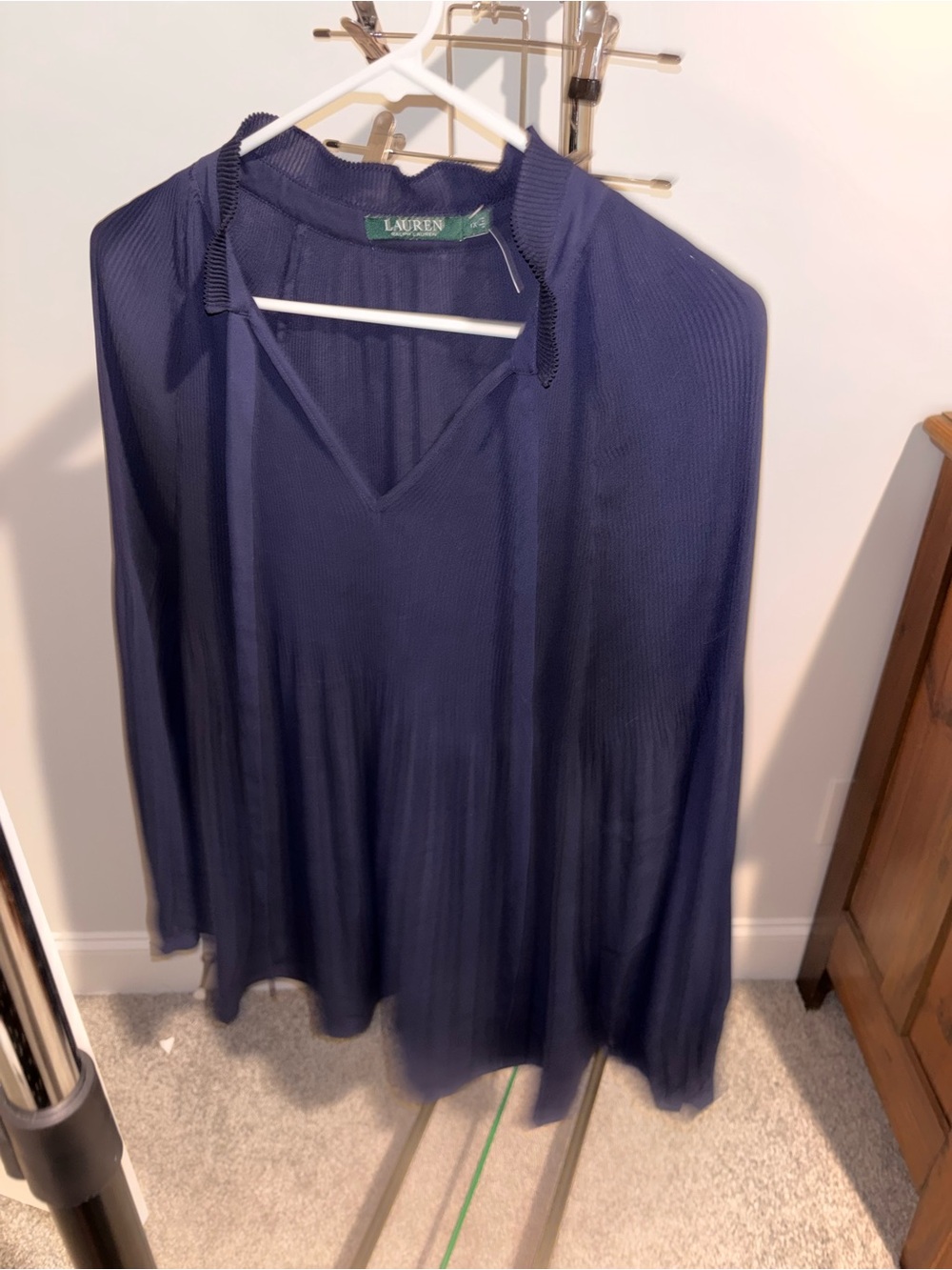 Ralph Lauren Navy Tunic Top